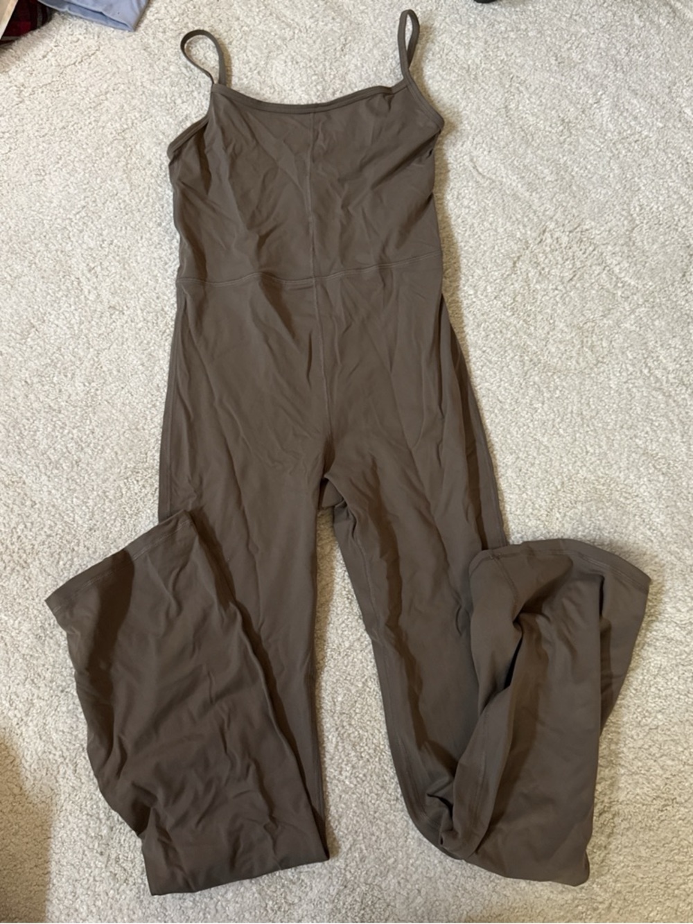 Women’s Brown Spaghetti-Strap Jumpsuit